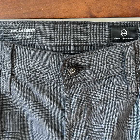 AG Adriano Goldschmied Men’s Everett Slim Straight Leg Herringbone Pants - Picture 5 of 9
